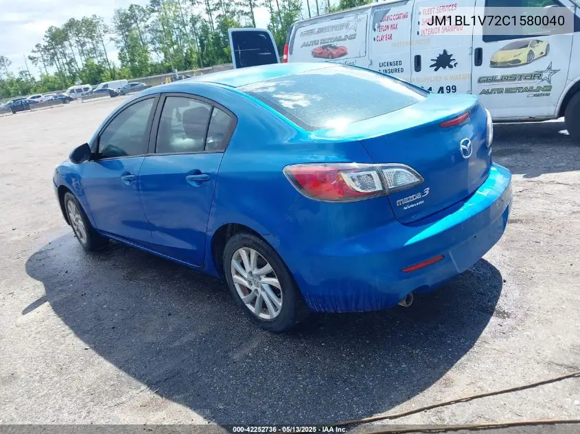 2012 Mazda Mazda3 I Touring VIN: JM1BL1V72C1580040 Lot: 42252736