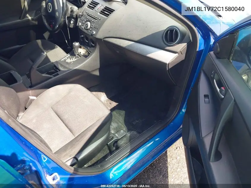 2012 Mazda Mazda3 I Touring VIN: JM1BL1V72C1580040 Lot: 42252736