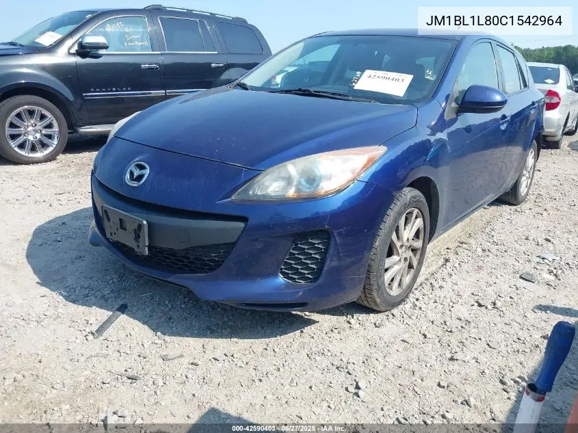 2012 Mazda Mazda3 I Touring VIN: JM1BL1L80C1542964 Lot: 42590403