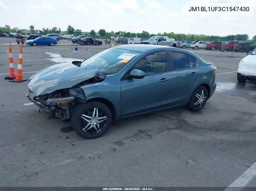 2012 Mazda Mazda3 I Sport VIN: JM1BL1UF3C1547430 Lot: 42596938