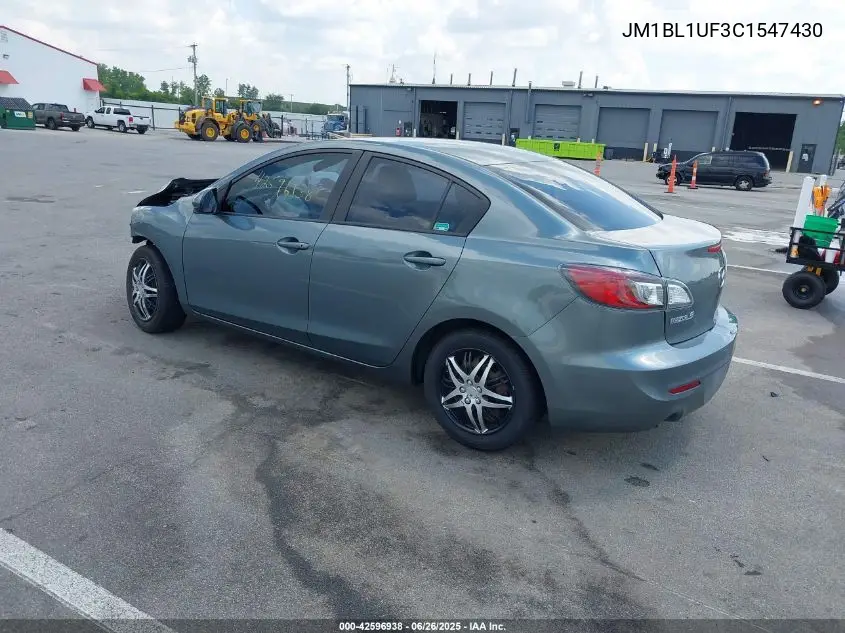 2012 Mazda Mazda3 I Sport VIN: JM1BL1UF3C1547430 Lot: 42596938