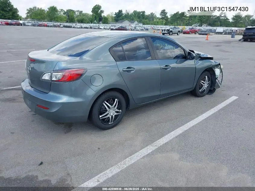 2012 Mazda Mazda3 I Sport VIN: JM1BL1UF3C1547430 Lot: 42596938