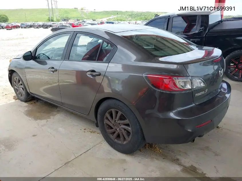 2012 Mazda Mazda3 I Touring VIN: JM1BL1V71C1699391 Lot: 42598646