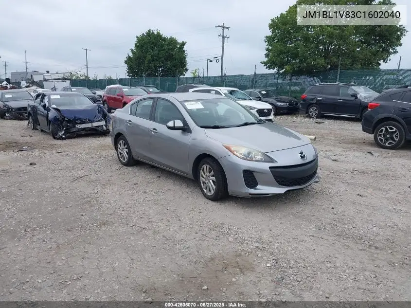 2012 Mazda Mazda3 I Touring VIN: JM1BL1V83C1602040 Lot: 42605070