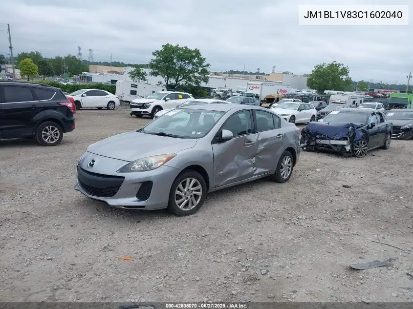 2012 Mazda Mazda3 I Touring VIN: JM1BL1V83C1602040 Lot: 42605070