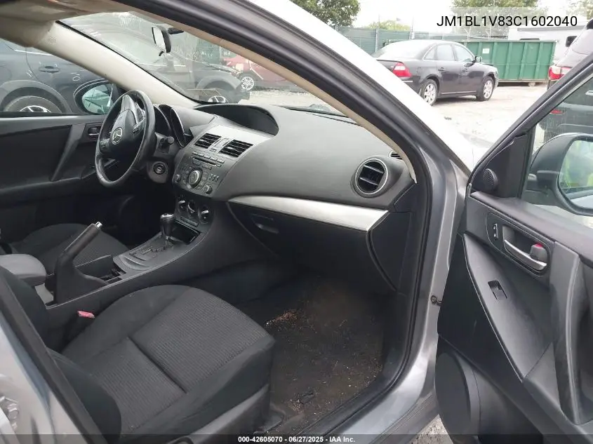 2012 Mazda Mazda3 I Touring VIN: JM1BL1V83C1602040 Lot: 42605070