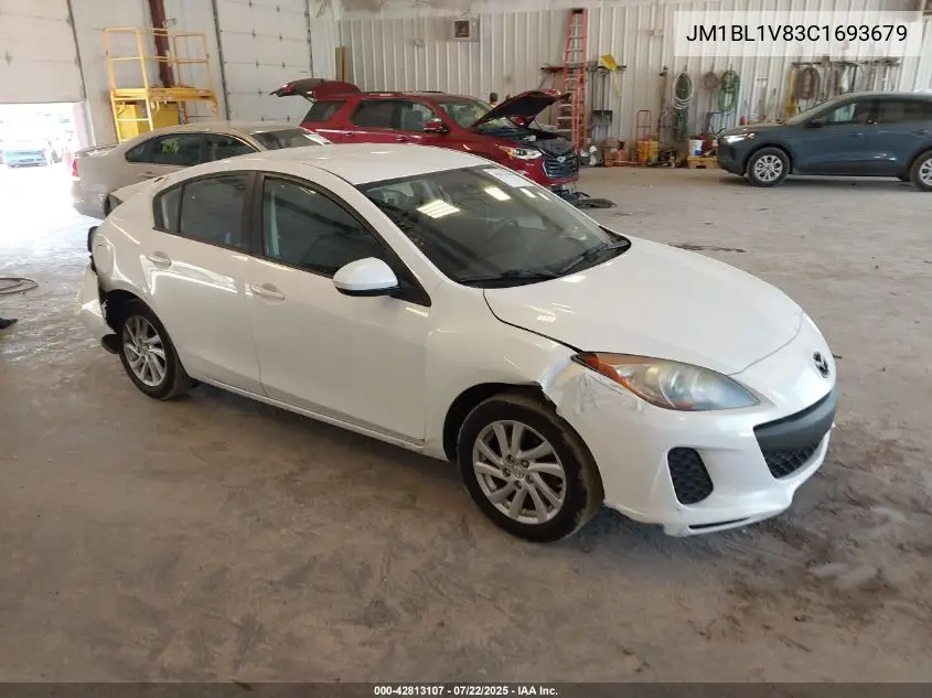 2012 Mazda Mazda3 I Touring VIN: JM1BL1V83C1693679 Lot: 42813107