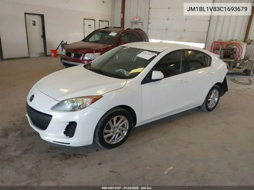 2012 Mazda Mazda3 I Touring VIN: JM1BL1V83C1693679 Lot: 42813107