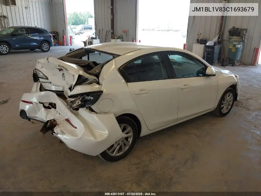 2012 Mazda Mazda3 I Touring VIN: JM1BL1V83C1693679 Lot: 42813107