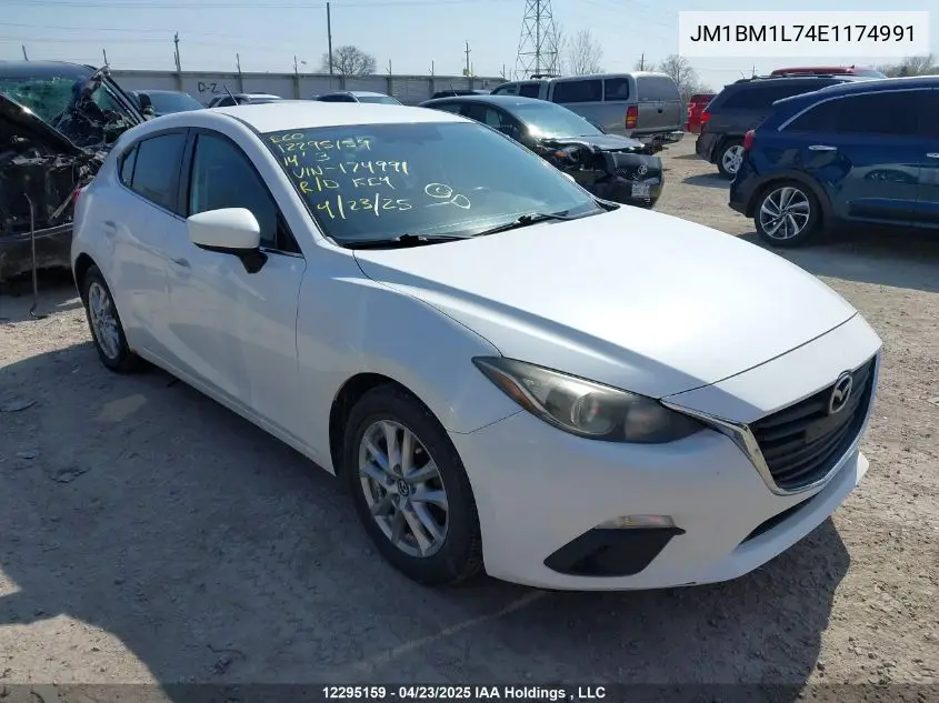 2014 Mazda Mazda3 Gs-Sky VIN: JM1BM1L74E1174991 Lot: 12295159