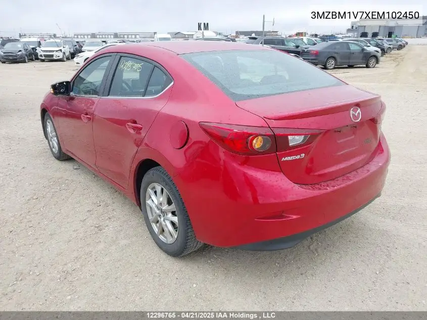 2014 Mazda 3 Touring VIN: 3MZBM1V7XEM102450 Lot: 12296765