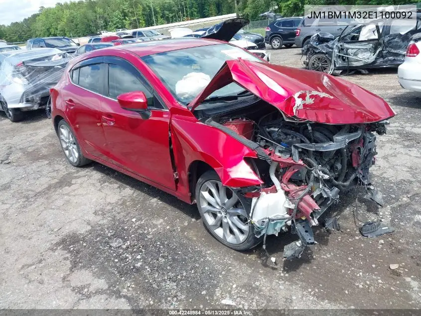 2014 Mazda Mazda3 S Grand Touring VIN: JM1BM1M32E1100092 Lot: 42248984