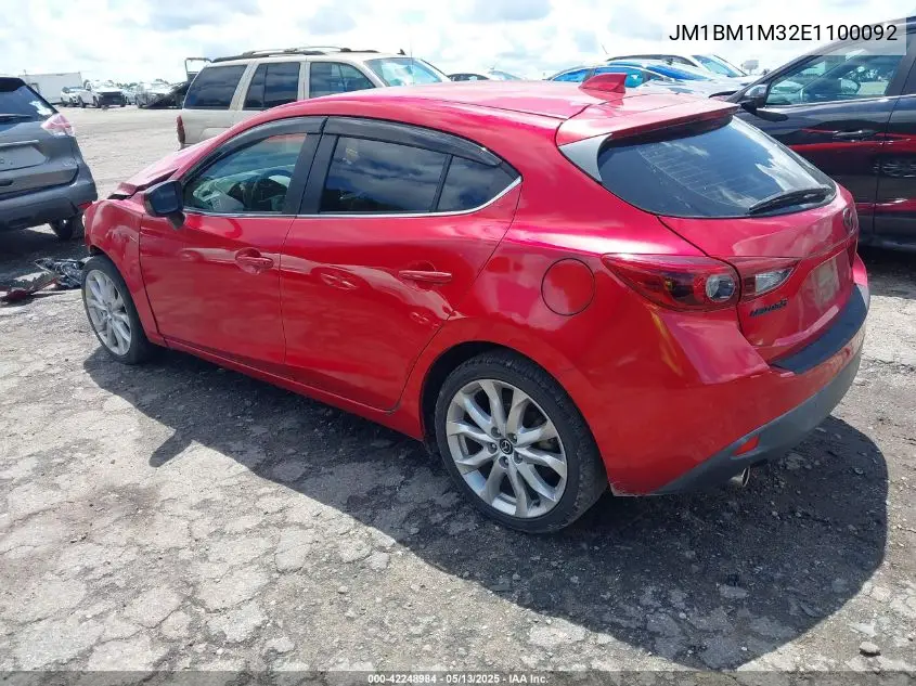 2014 Mazda Mazda3 S Grand Touring VIN: JM1BM1M32E1100092 Lot: 42248984