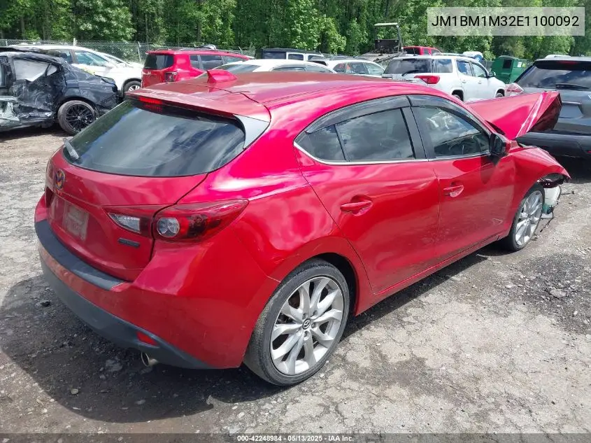 2014 Mazda Mazda3 S Grand Touring VIN: JM1BM1M32E1100092 Lot: 42248984
