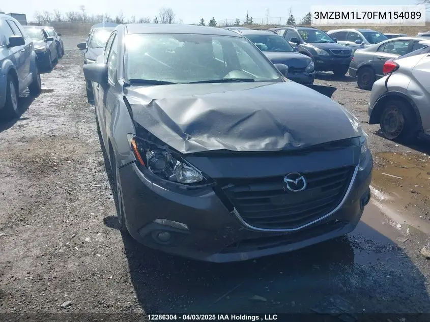 2015 Mazda Mazda3 Gs VIN: 3MZBM1L70FM154089 Lot: 12286304X