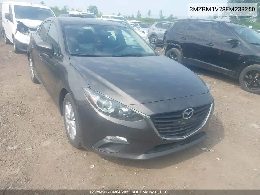 2015 Mazda Mazda3 Gs VIN: 3MZBM1V78FM233250 Lot: 12329493