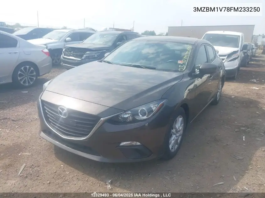 2015 Mazda Mazda3 Gs VIN: 3MZBM1V78FM233250 Lot: 12329493