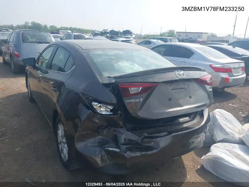 2015 Mazda Mazda3 Gs VIN: 3MZBM1V78FM233250 Lot: 12329493