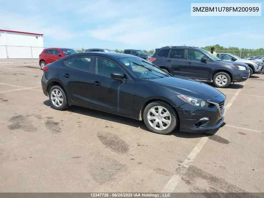 2015 Mazda Mazda3 Gx VIN: 3MZBM1U78FM200959 Lot: 12347726