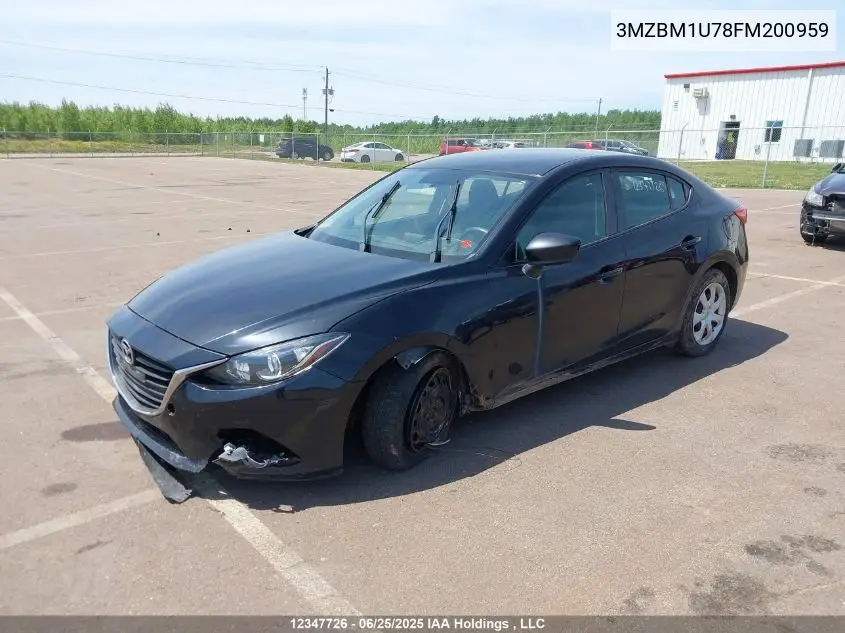 2015 Mazda Mazda3 Gx VIN: 3MZBM1U78FM200959 Lot: 12347726
