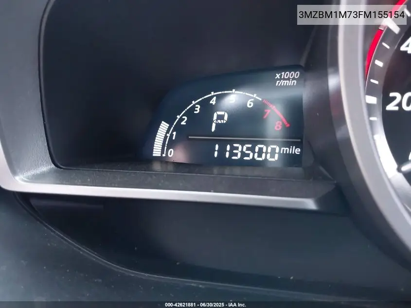 2015 Mazda Mazda3 I Grand Touring VIN: 3MZBM1M73FM155154 Lot: 42621881