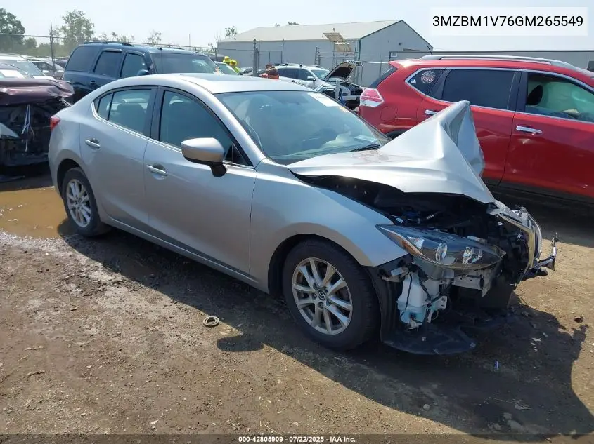 2016 Mazda Mazda3 I Touring VIN: 3MZBM1V76GM265549 Lot: 42805909