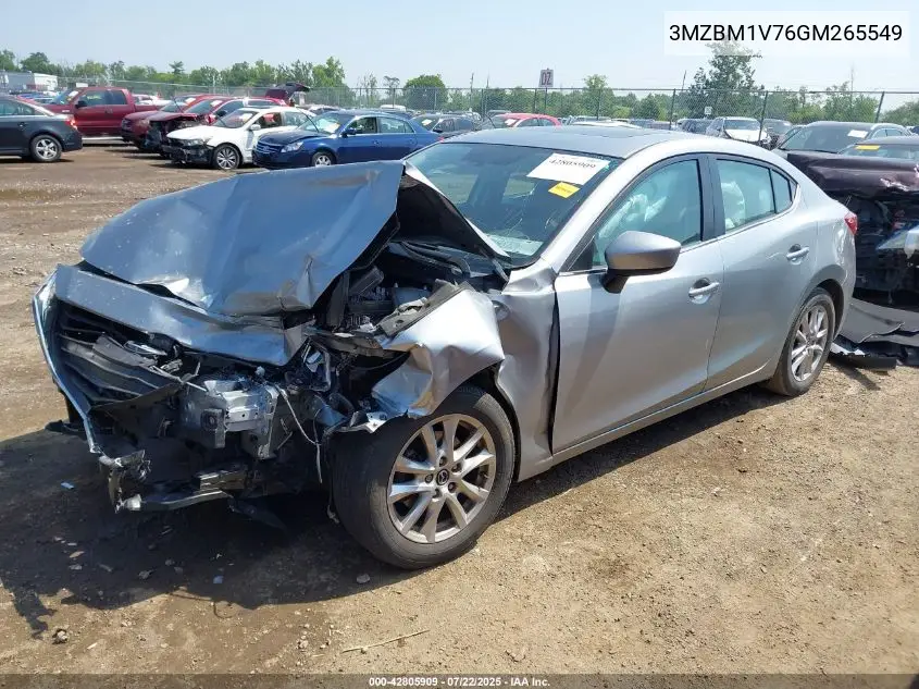 2016 Mazda Mazda3 I Touring VIN: 3MZBM1V76GM265549 Lot: 42805909