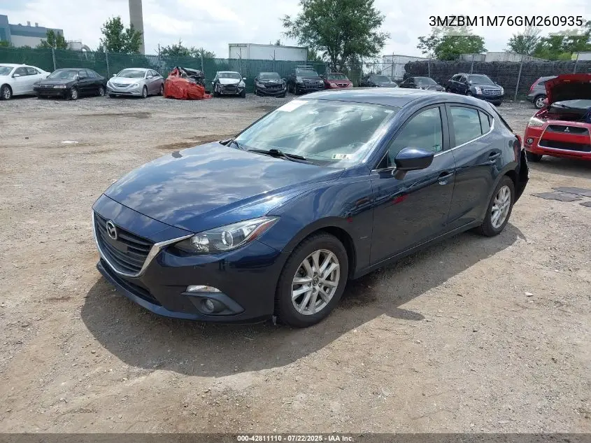 2016 Mazda Mazda3 I Touring VIN: 3MZBM1M76GM260935 Lot: 42811110