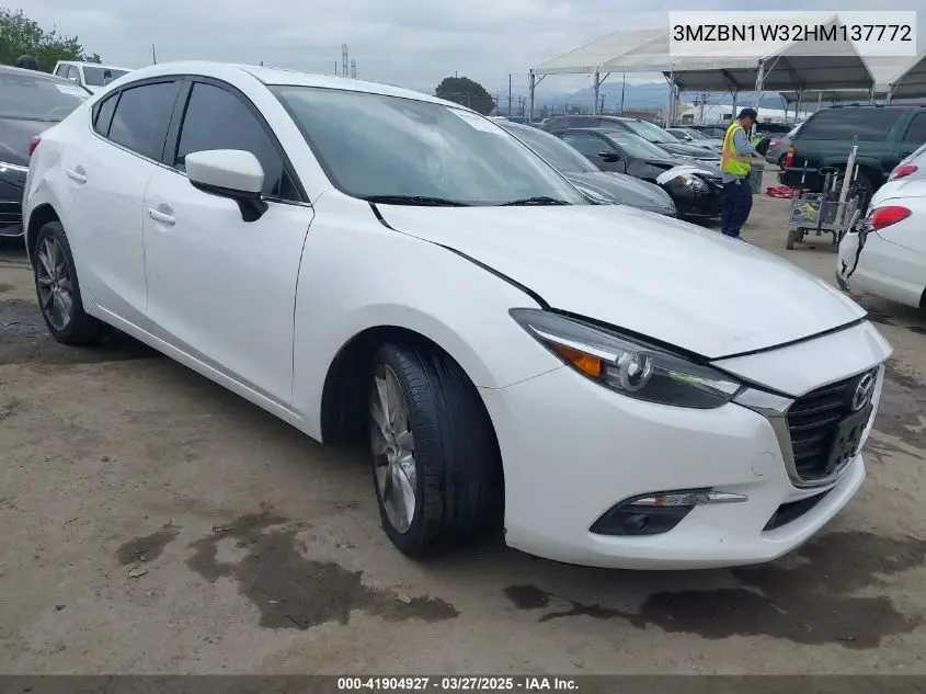 2017 Mazda Mazda3 Grand Touring VIN: 3MZBN1W32HM137772 Lot: 41904927