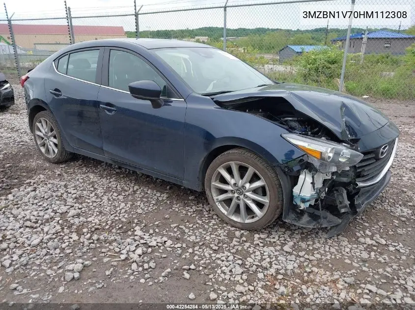 2017 Mazda Mazda3 Touring VIN: 3MZBN1V70HM112308 Lot: 42254284