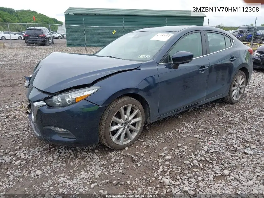 2017 Mazda Mazda3 Touring VIN: 3MZBN1V70HM112308 Lot: 42254284