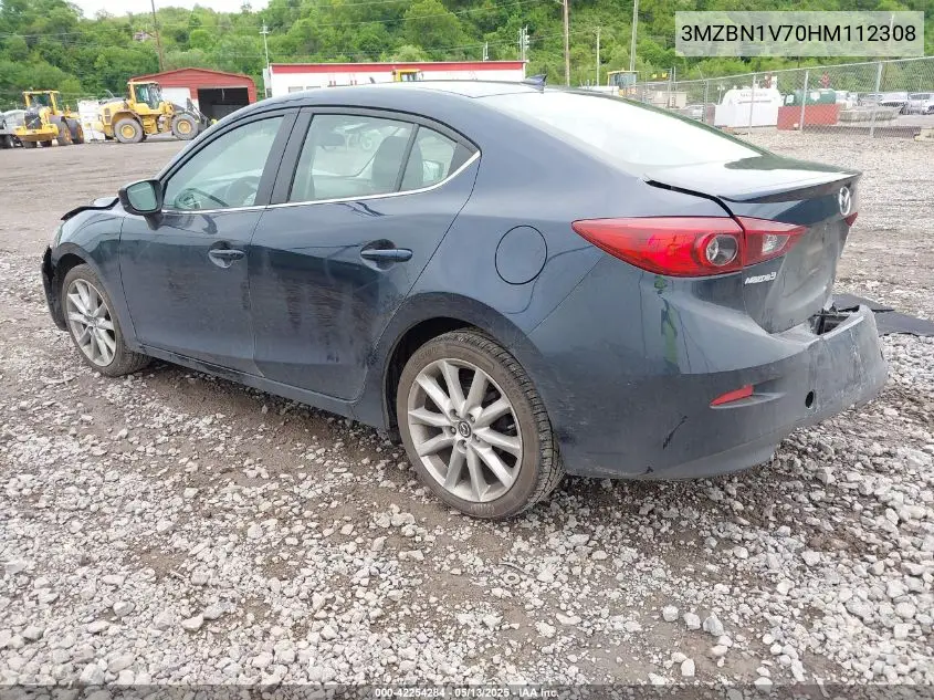 2017 Mazda Mazda3 Touring VIN: 3MZBN1V70HM112308 Lot: 42254284