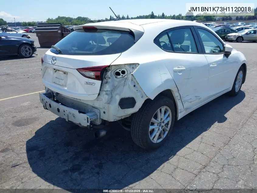2017 Mazda Mazda3 Sport VIN: JM1BN1K73H1120018 Lot: 42800315