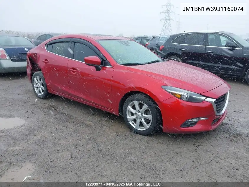 2018 Mazda 3 Grand Touring VIN: JM1BN1W39J1169074 Lot: 12293977