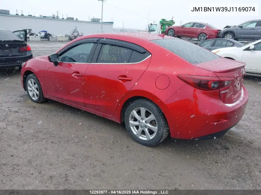 2018 Mazda 3 Grand Touring VIN: JM1BN1W39J1169074 Lot: 12293977
