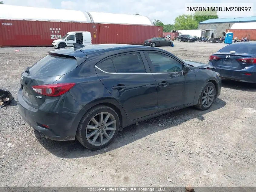 2018 Mazda 3 Grand Touring VIN: 3MZBN1M38JM208997 Lot: 12336614