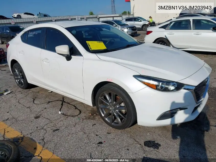 2018 Mazda Mazda3 Touring VIN: 3MZBN1V36JM203943 Lot: 42626467