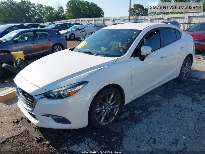2018 Mazda Mazda3 Touring VIN: 3MZBN1V36JM203943 Lot: 42626467