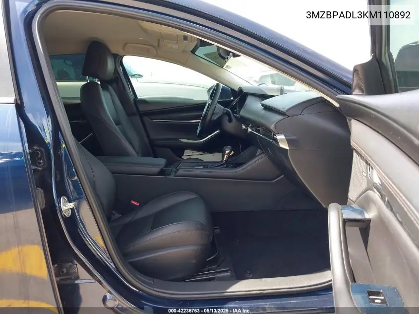 2019 Mazda Mazda3 Preferred Package VIN: 3MZBPADL3KM110892 Lot: 42236763