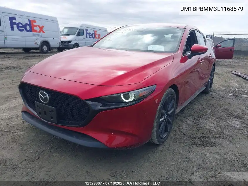 2020 Mazda 3 Preferred VIN: JM1BPBMM3L1168579 Lot: 12329807
