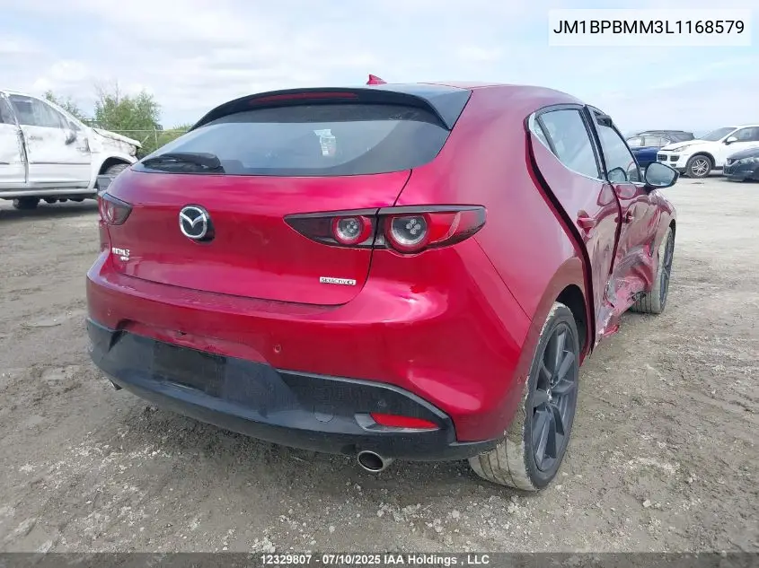 2020 Mazda 3 Preferred VIN: JM1BPBMM3L1168579 Lot: 12329807