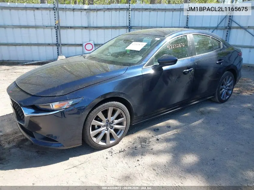 2020 Mazda Mazda3 Select Package VIN: JM1BPACL2L1165675 Lot: 42232872