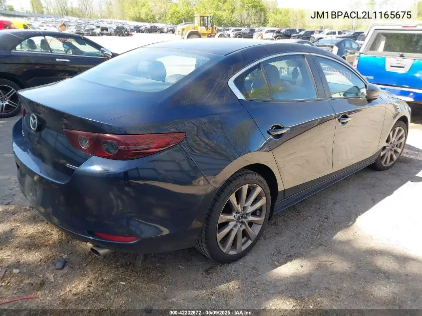 2020 Mazda Mazda3 Select Package VIN: JM1BPACL2L1165675 Lot: 42232872