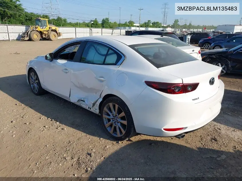 2020 Mazda Mazda3 Select Package VIN: 3MZBPACL8LM135483 Lot: 42568802