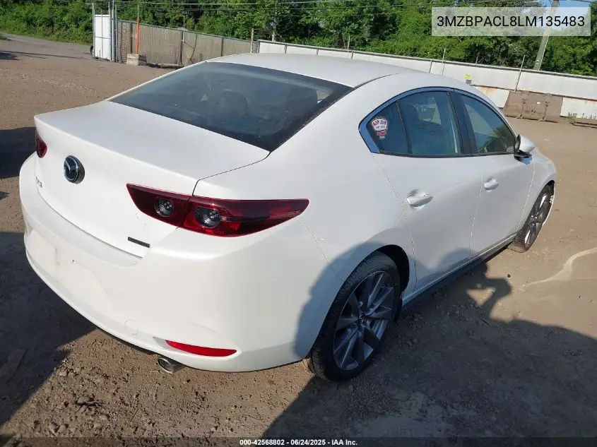 2020 Mazda Mazda3 Select Package VIN: 3MZBPACL8LM135483 Lot: 42568802