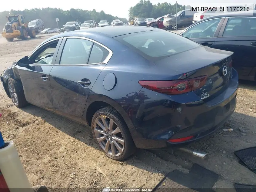 2020 Mazda Mazda3 Select Package VIN: JM1BPACL6L1170216 Lot: 42591944
