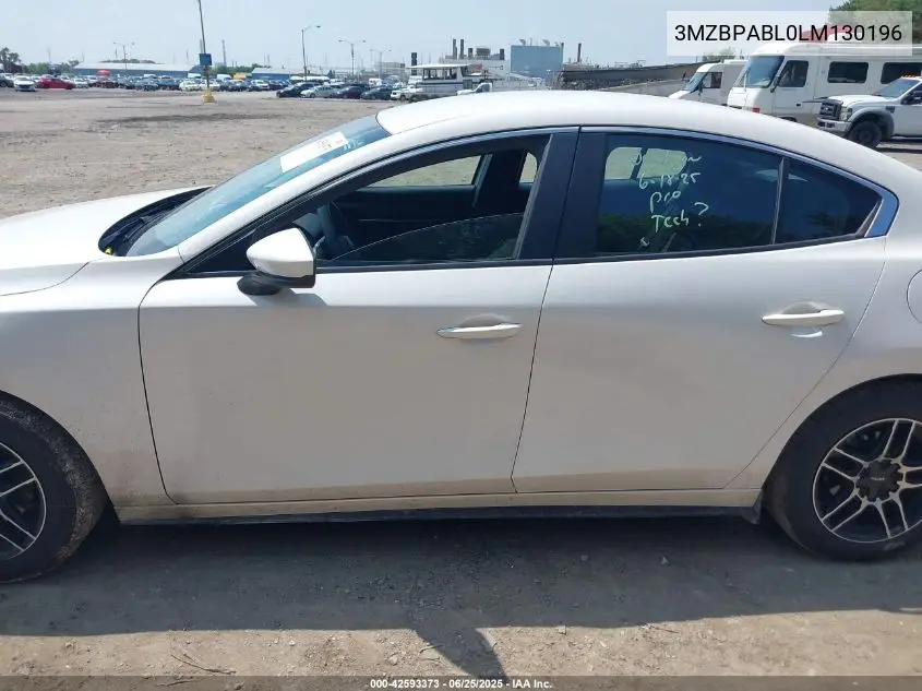 2020 Mazda Mazda3 VIN: 3MZBPABL0LM130196 Lot: 42593373