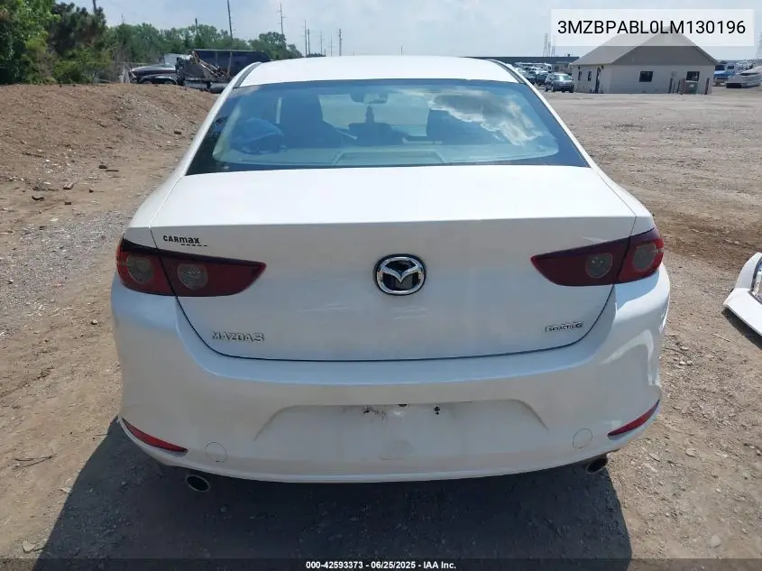 2020 Mazda Mazda3 VIN: 3MZBPABL0LM130196 Lot: 42593373