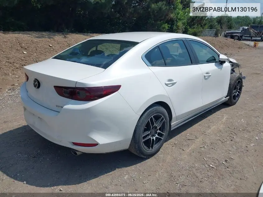 2020 Mazda Mazda3 VIN: 3MZBPABL0LM130196 Lot: 42593373