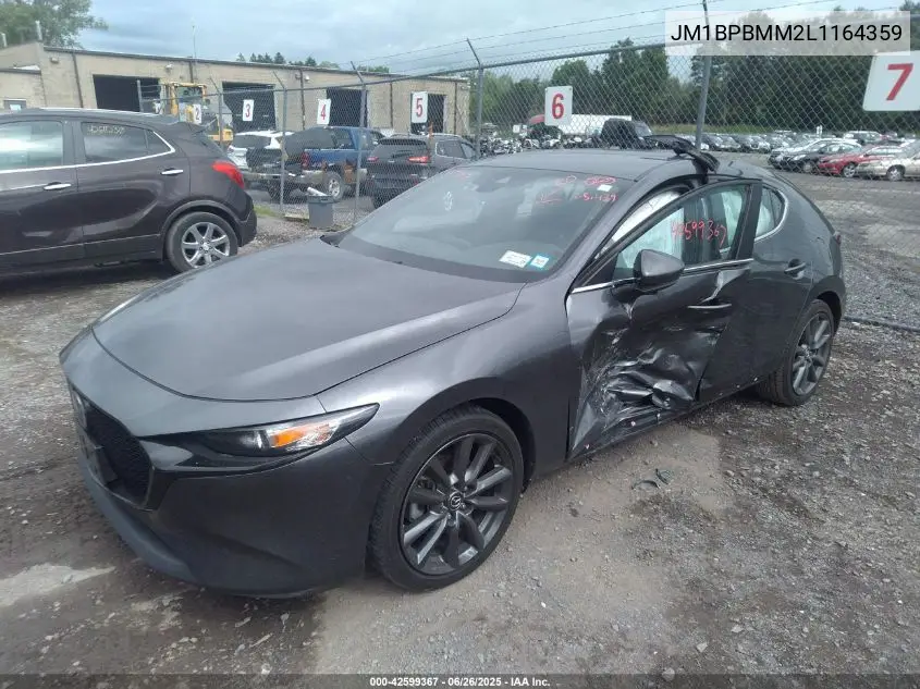 2020 Mazda Mazda3 Hatchback Preferred Package VIN: JM1BPBMM2L1164359 Lot: 42599367